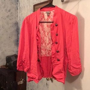 Coral blazer